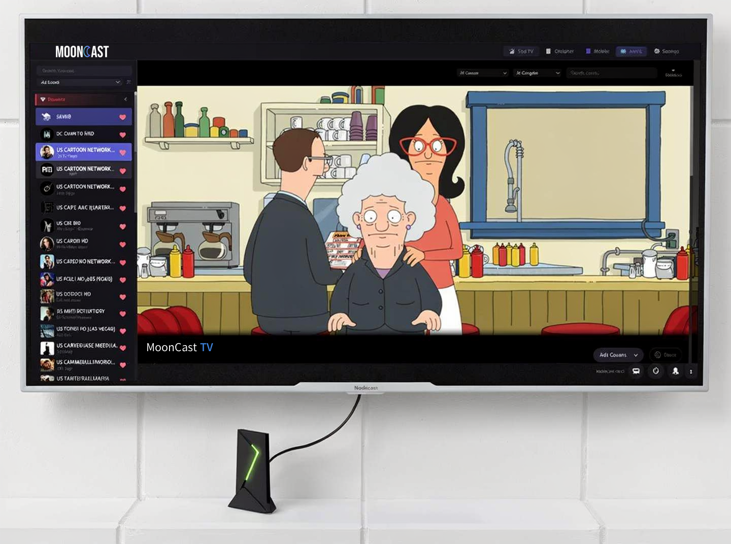 Nvidia Shield mooncast tv